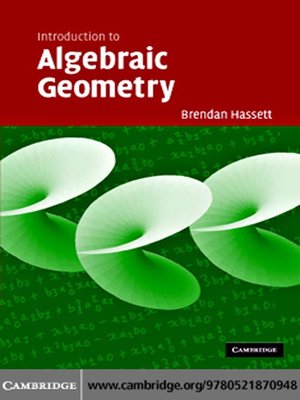 cover image of Introduction to Algebraic Geometry